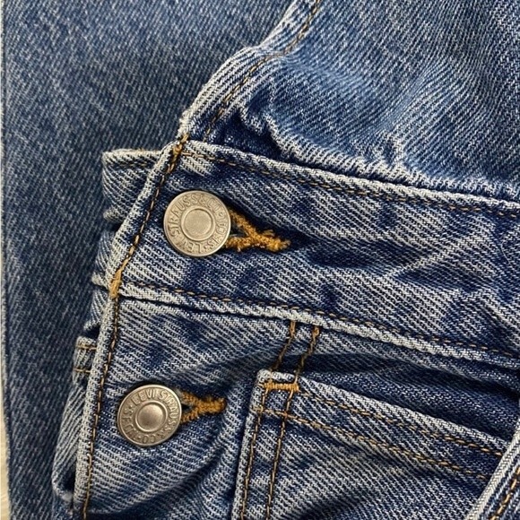 Levi's Medium Wash Denim Heritage Overalls Size XS - Picture 4 of 10